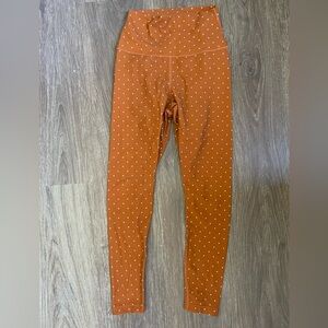 WeWoreWhat Anthropologie Burnt Orange Polka Dot Leggings - Rare Online Exclusive